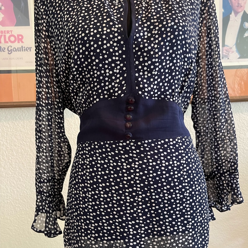 JM Collection Navy Tunic Top